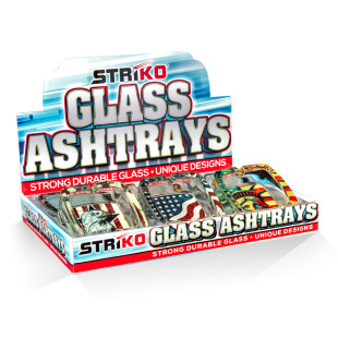 STRíKO™ Square Glass Ashtray – Amer...