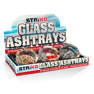 STRíKO™ Round Glass Ashtray - America...