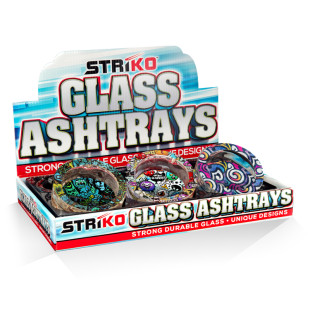 STRíKO™ Round Glass Ashtray - Cartoon...