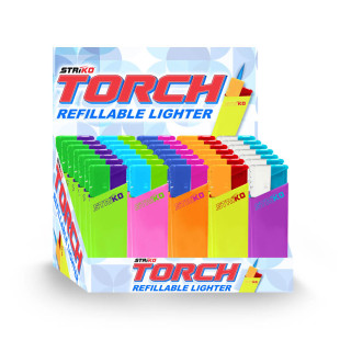 STRIKO - Torch Lighter Neon Plain 20/50'...