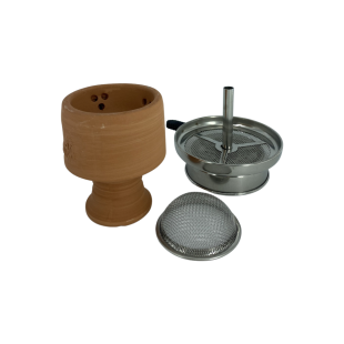 Clay Bowl w Removable Strainer